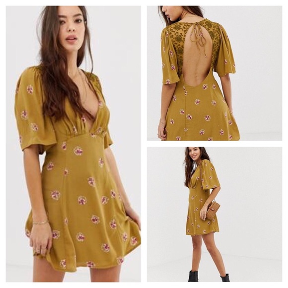 Free PeopleMocking Bird Mini DressBrown